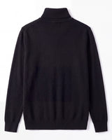 Slim Fit Turtleneck Sweater — Black