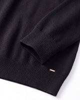 Slim Fit Turtleneck Sweater — Black