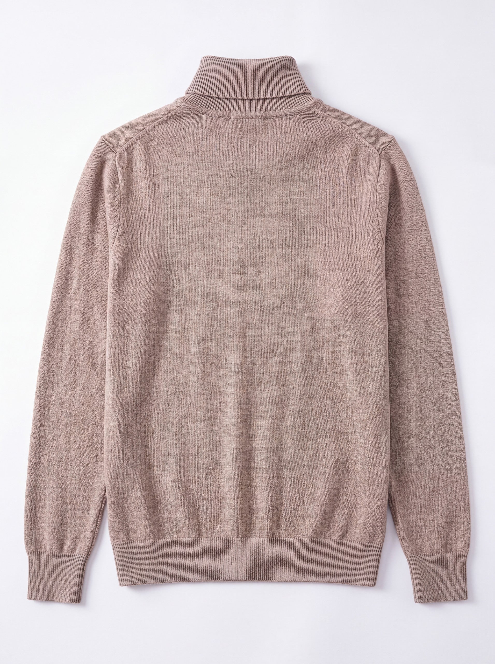 Slim Fit Turtleneck Sweater — Brown