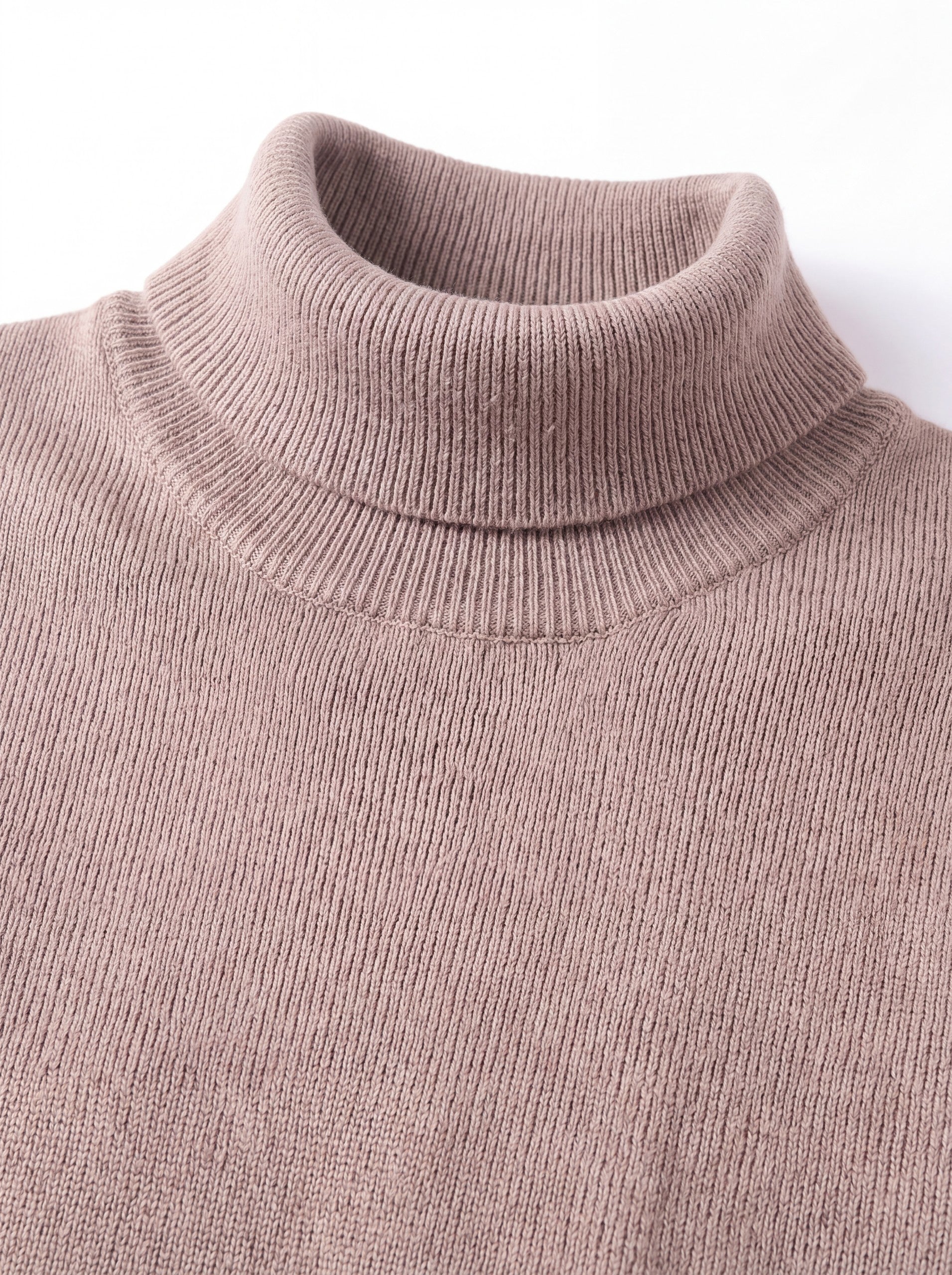 Slim Fit Turtleneck Sweater — Brown