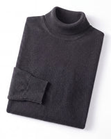 Slim Fit Turtleneck Sweater — Dark grey