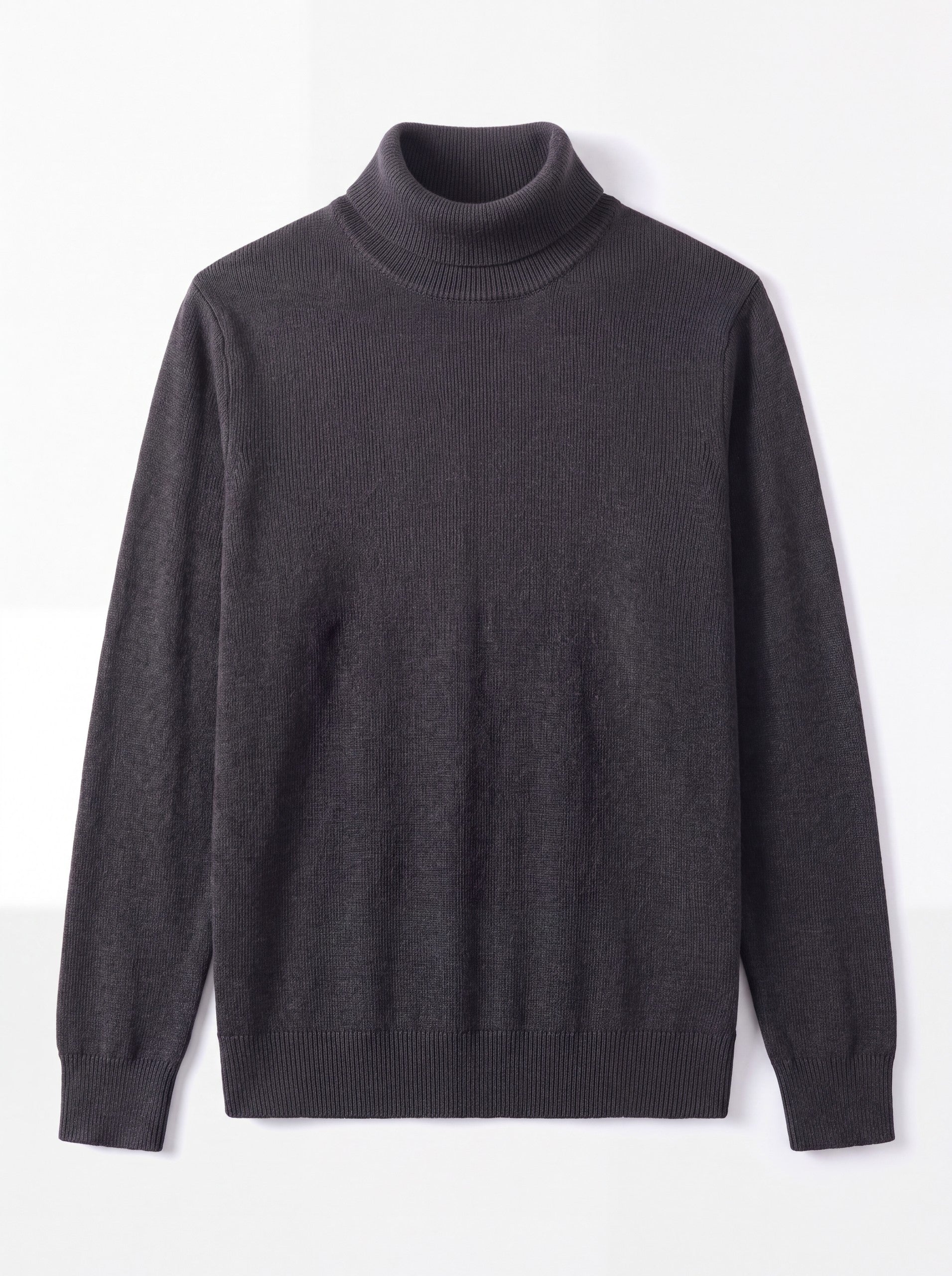 Slim Fit Turtleneck Sweater — Dark grey