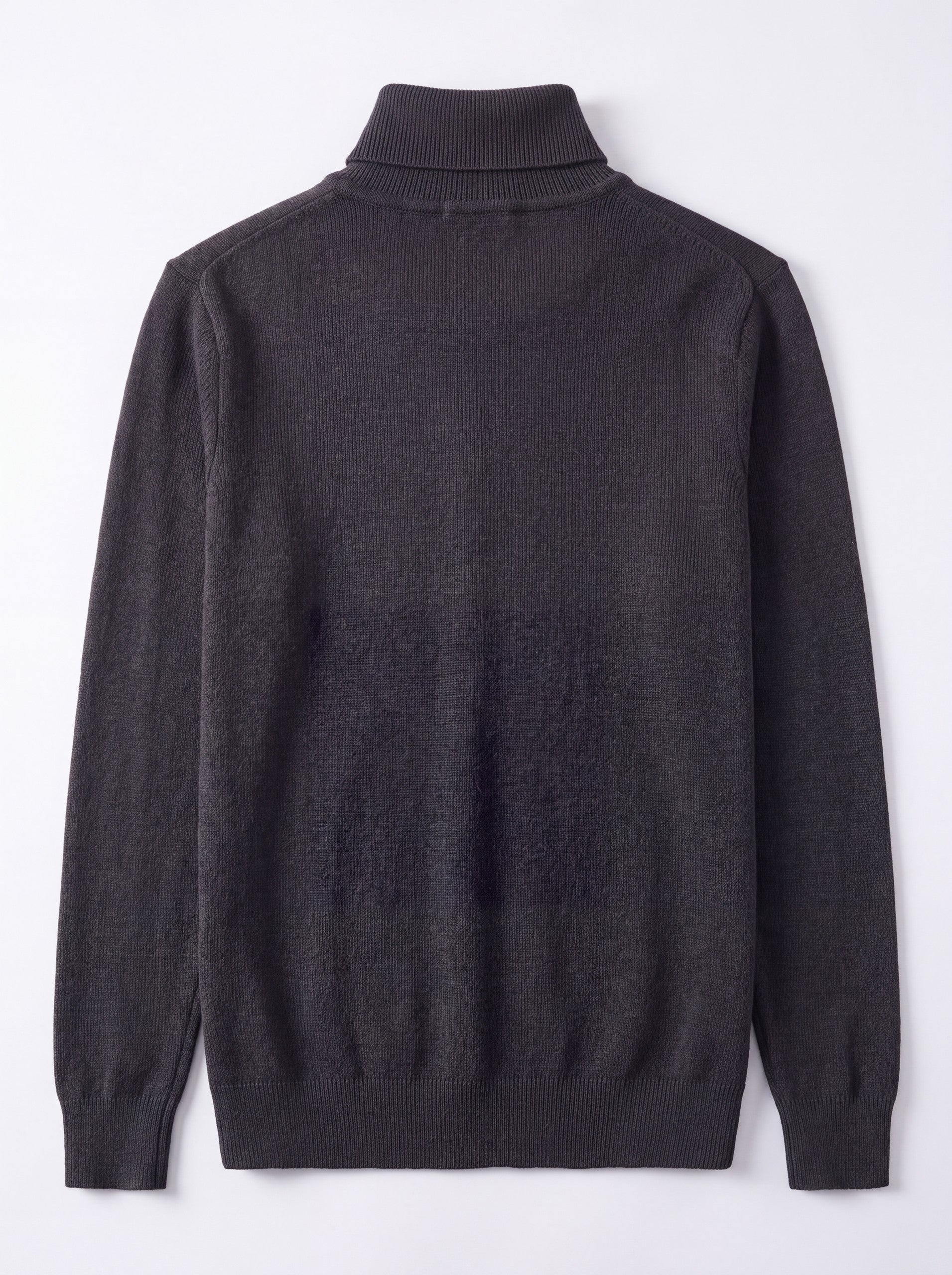 Slim Fit Turtleneck Sweater — Dark grey