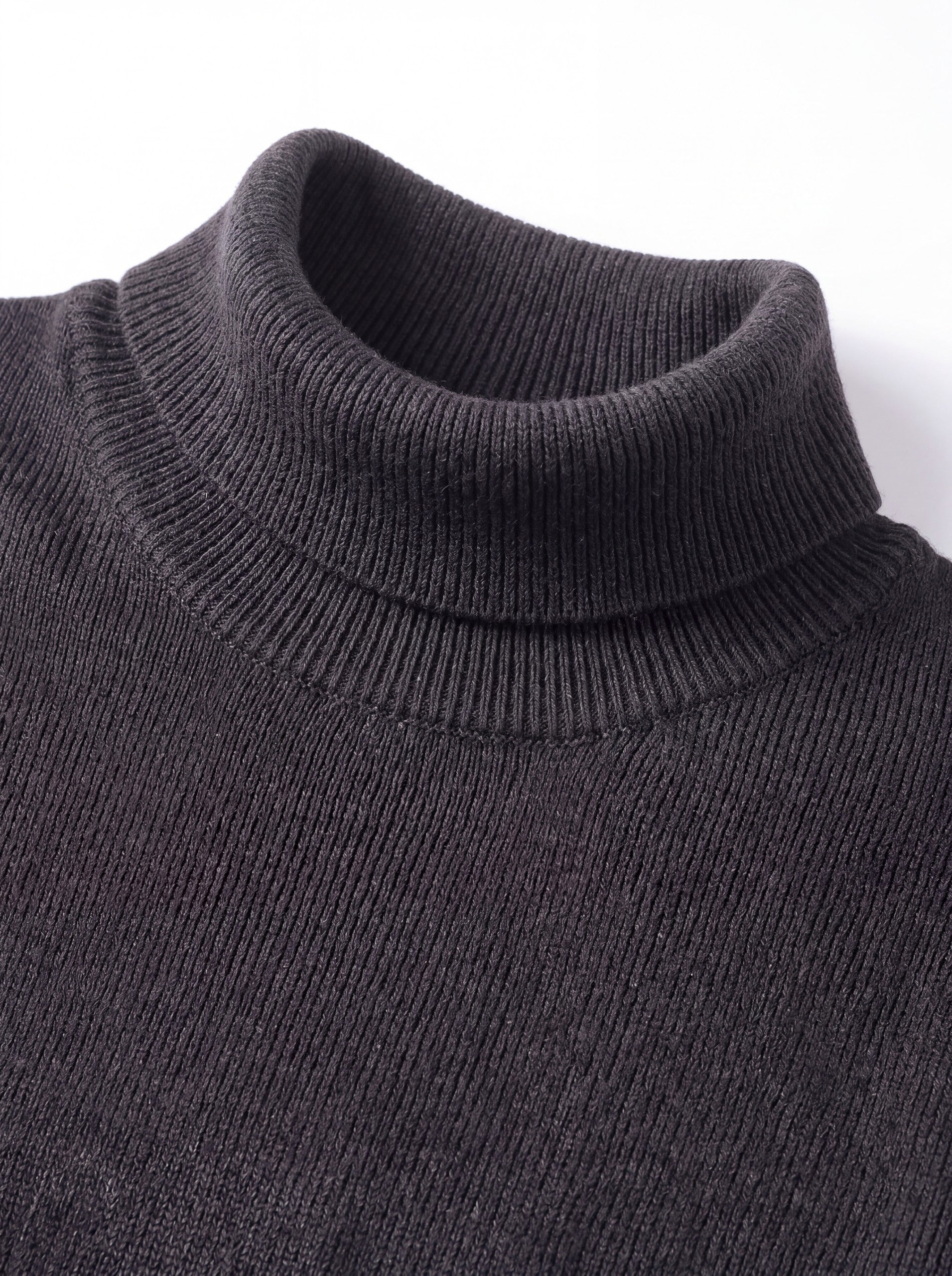 Slim Fit Turtleneck Sweater — Dark grey