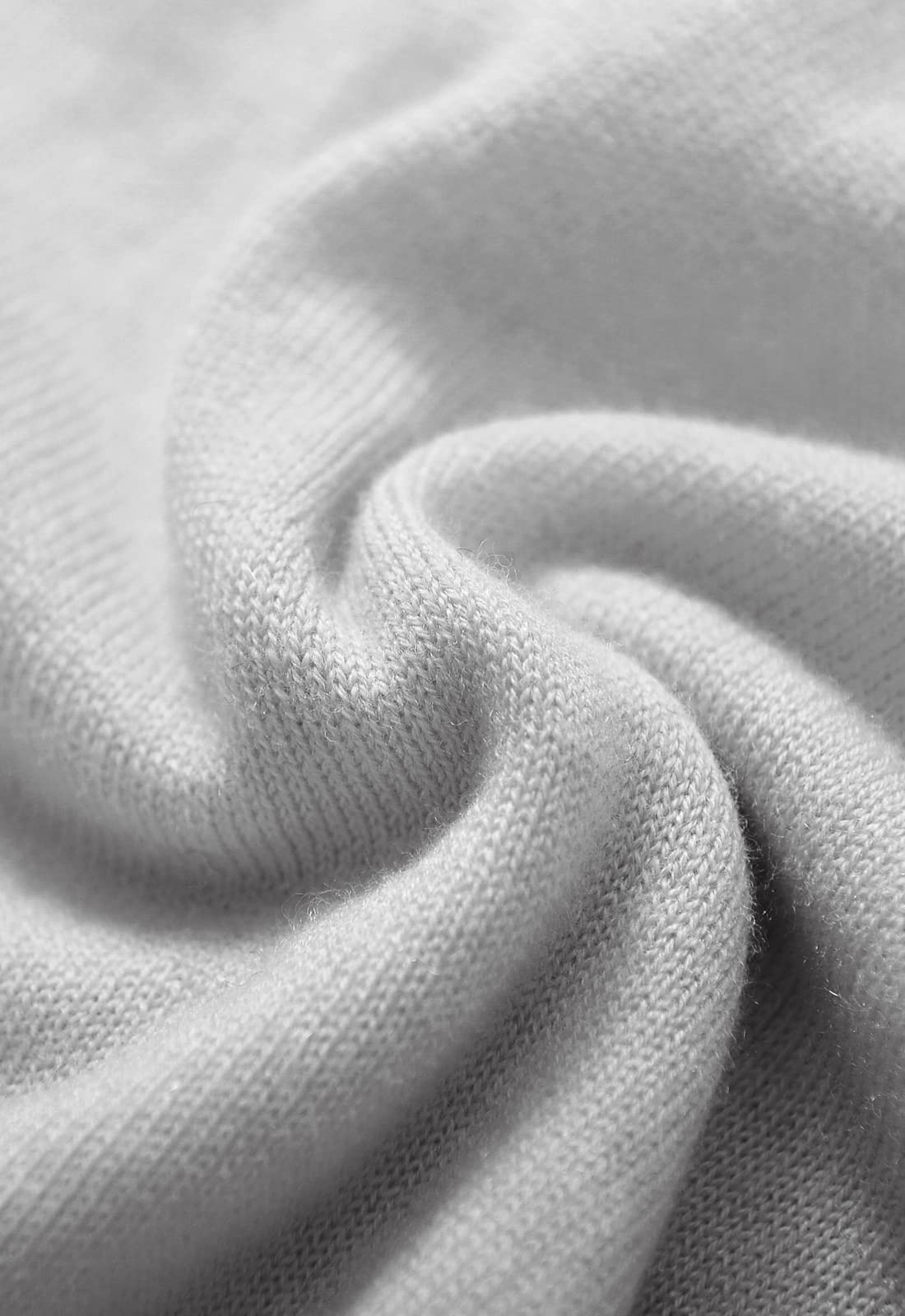 Heavy Gauge Turtleneck Wool Sweater — Light Grey