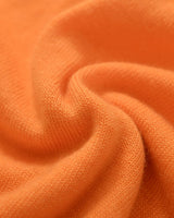 Heavy Gauge Turtleneck Wool Sweater — Orange