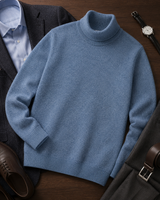 ZHILIFS men's Blue crew neck sweater, image 06
