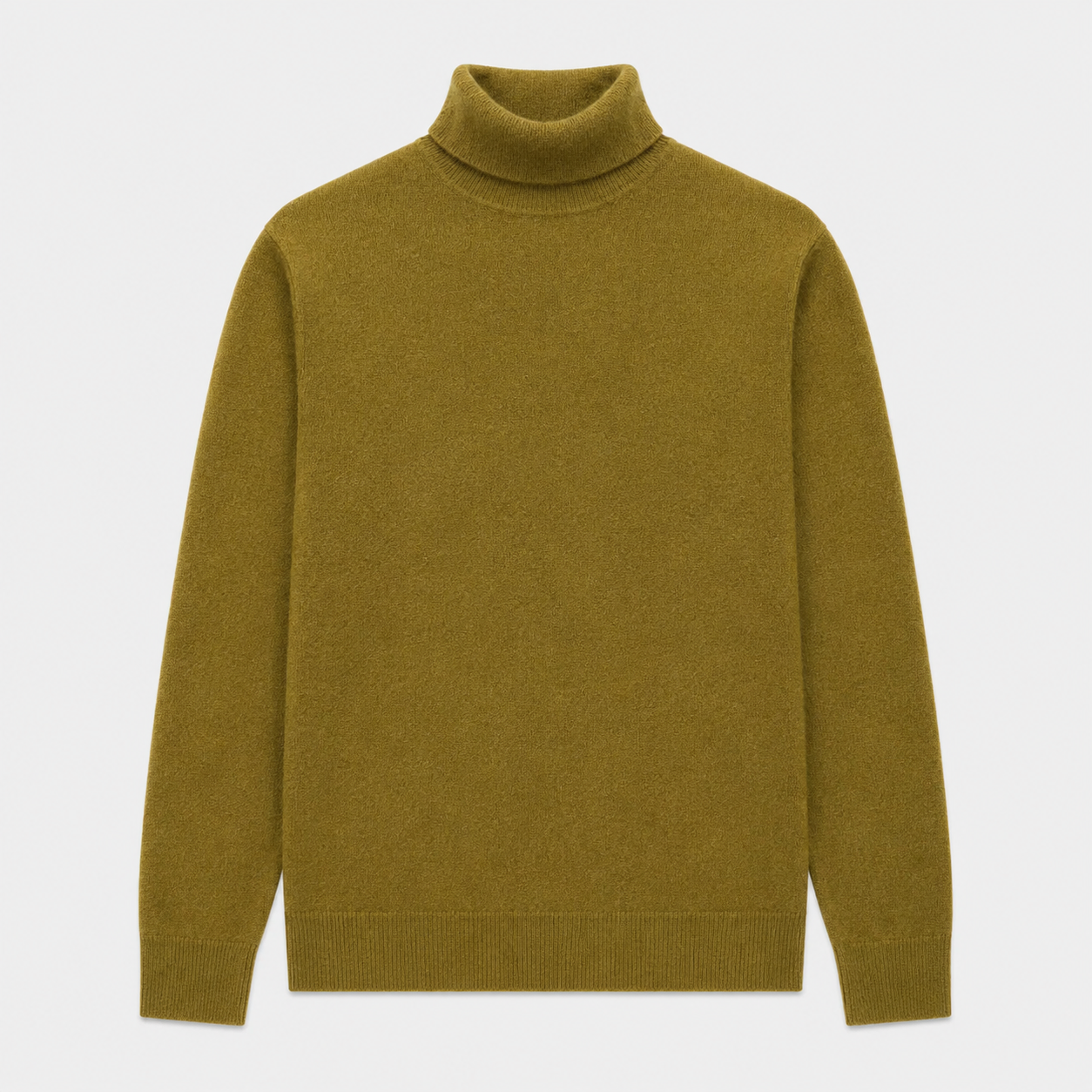Charcoal Crew Neck Cashmere Sweater — Brown
