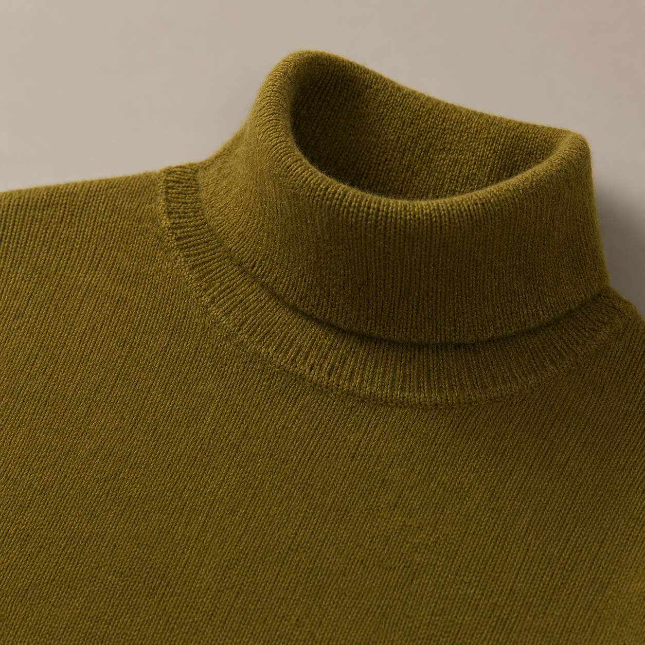 Charcoal Crew Neck Cashmere Sweater — Brown