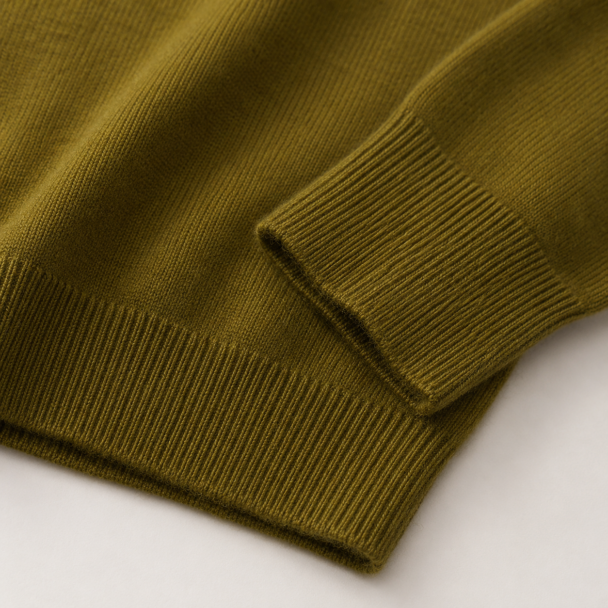 Charcoal Crew Neck Cashmere Sweater — Brown