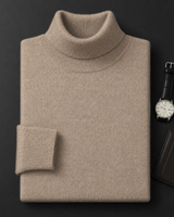 ZHILIFS men's Camel crew neck sweater, image 01