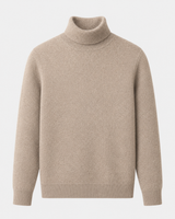 ZHILIFS men's Camel crew neck sweater, image 02