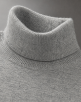 ZHILIFS men's Light grey crew neck sweater, image 04