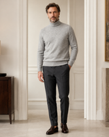 ZHILIFS men's Light grey crew neck sweater, image 07