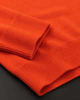 ZHILIFS men's Orange crew neck sweater, image 05