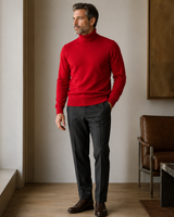 ZHILIFS men's Red crew neck sweater, image 07