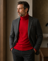 ZHILIFS men's Red crew neck sweater, image 08