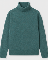 ZHILIFS men's Turquoise crew neck sweater, image 02