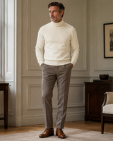 ZHILIFS men's White crew neck sweater, image 07