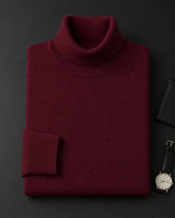 ZHILIFS men's Wine red crew neck sweater, image 01