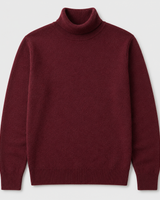 ZHILIFS men's Wine red crew neck sweater, image 02