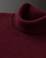 ZHILIFS men's Wine red crew neck sweater, image 04