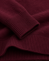 ZHILIFS men's Wine red crew neck sweater, image 05