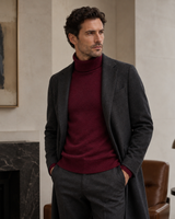 ZHILIFS men's Wine red crew neck sweater, image 08
