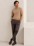 Mock Neck Cashmere Pullover Sweater