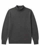 Mock Neck Cashmere Pullover Sweater