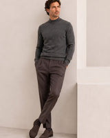 Mock Neck Cashmere Pullover Sweater