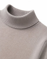 Mock Neck Cashmere Pullover Sweater