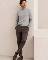 Mock Neck Cashmere Pullover Sweater