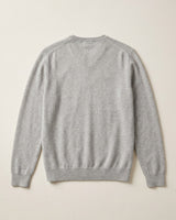 Solid V-Neck Cashmere Pullover Sweater