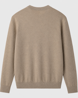ZHILIFS men's Camel crew neck sweater, image 03