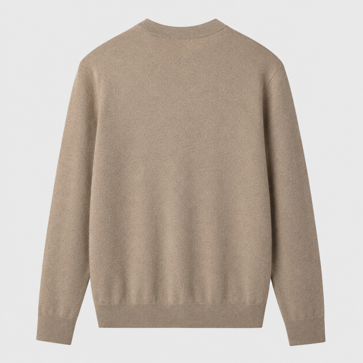 Essential Crew Neck Cashmere Sweater — Camel