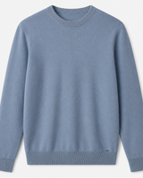 ZHILIFS men's Ice Blue crew neck sweater, image 02