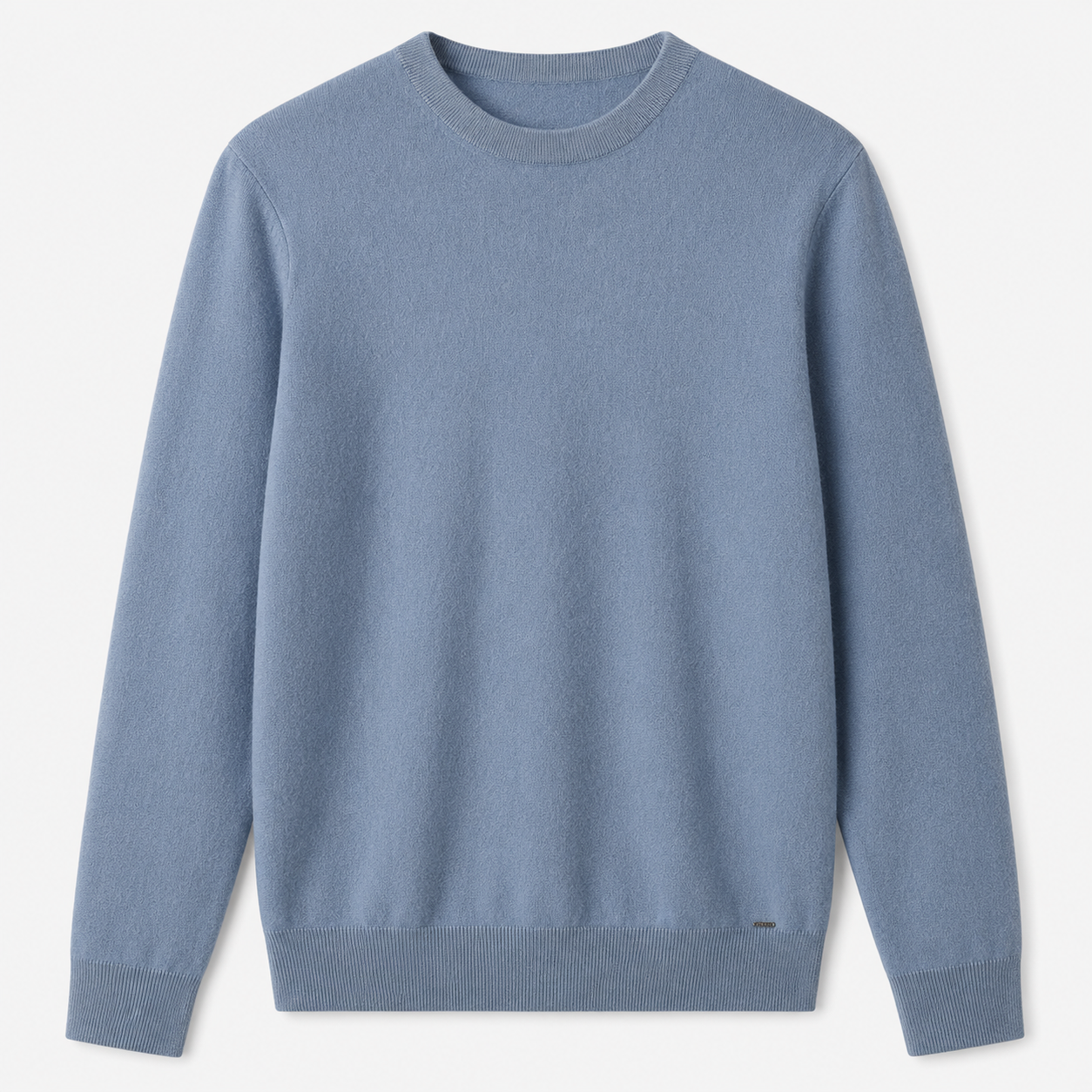 Essential Crew Neck Cashmere Sweater — Ice Blue