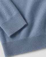 ZHILIFS men's Ice Blue crew neck sweater, image 05