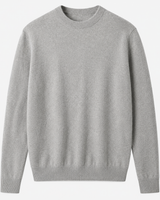 ZHILIFS men's Light grey crew neck sweater, image 02
