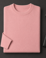 ZHILIFS men's Pink crew neck sweater, image 01