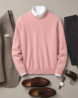 ZHILIFS men's Pink crew neck sweater, image 06