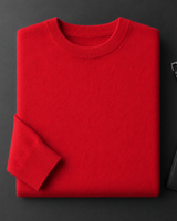 ZHILIFS men's Red crew neck sweater, image 01