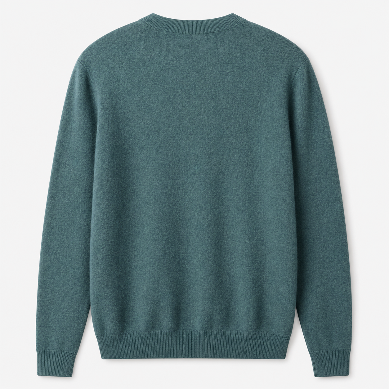 Essential Crew Neck Cashmere Sweater — Turquoise