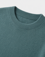 ZHILIFS men's Turquoise crew neck sweater, image 04