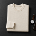 ZHILIFS Men's Cashmere Sweater - Crew Neck Fine Gauge Knit Pullover