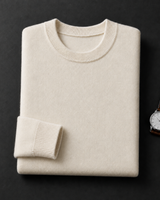 ZHILIFS men's White crew neck sweater, image 01