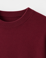 ZHILIFS men's Wine red crew neck sweater, image 04