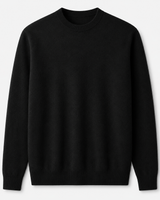 ZHILIFS men's black crew neck sweater, image 02