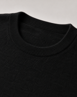 ZHILIFS men's black crew neck sweater, image 04